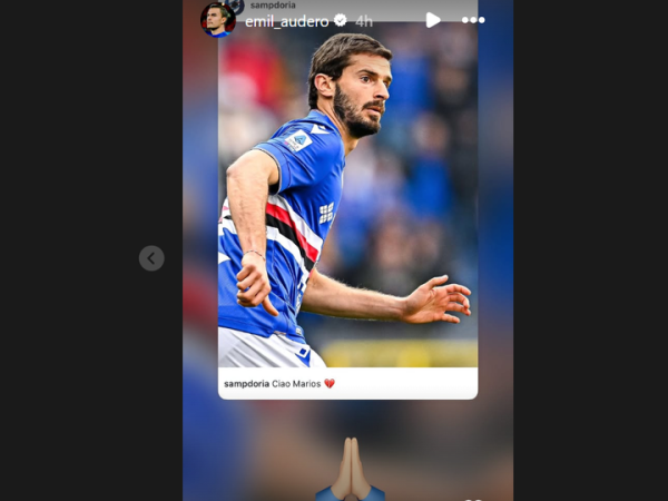 Ungkapan belasungkawa kiper timnas Indonesia, Emil Audero, atas meninggalnya rekan seklub saat di Sampdoria, Marios Oikonomou.