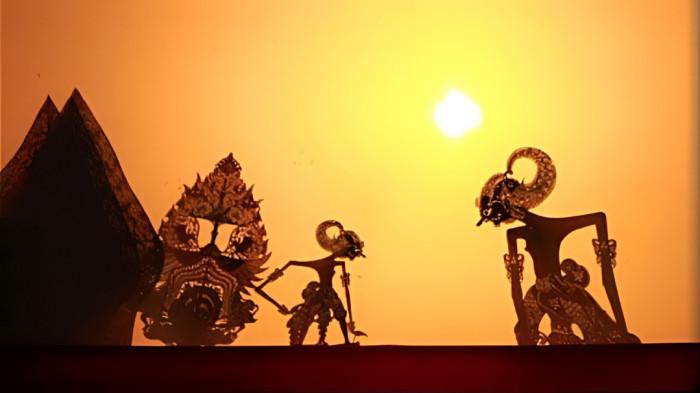 WAYANG KULIT- Ilustrasi pertunjukan kesenian wayang kulit yang masih bertahan hingga saat ini.
