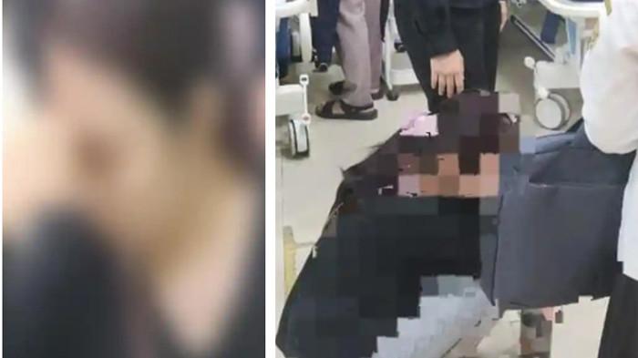 ART KORBAN PENCABULAN - (kiri) SA, seorang Asisten Rumah Tangga (ART) menjadi korban dugaan pencabulan di rumah Bupati Konawe Selatan (Konsel) Irham Kalenggo di Kelurahan Lepo-lepo, Kecamatan Baruga, Kota Kendari, Sulawesi Tenggara (Sultra), Selasa (12/5/2026). (kanan) Korban SA terduduk lesu didampingi pihak kepolisian saat melakukan visum dugaan pencabulan di Rumah Sakit Bhayangkara Kendari, Sulawesi Tenggara (Sultra), Rabu (13/5/2026).