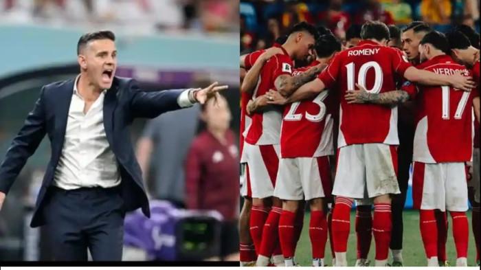 PELATIH TIMNAS INDONESIA - Pelatih Timnas Indonesia John Herdman (kiri)  