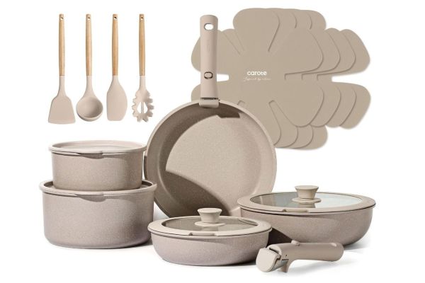 carote 19pcs pots and pans set non stick Credit: Amazon