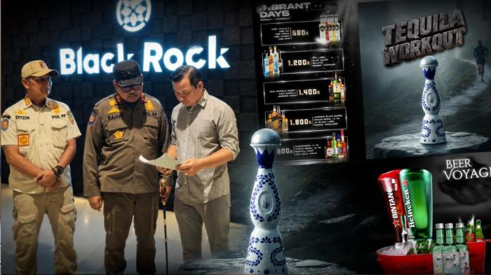BLACK ROCK BENGKULU - Kolase foto Black Rock Bengkulu dan unggahan media sosial Black Rock Bengkulu yang mempromosikan sejumlah minuman beralkohol golongan B dan C. Black Rock Bengkulu mengklarifikasi penjualan minuman beralkohol golongan B dan C yang sempat menjadi sorotan masyarakat.