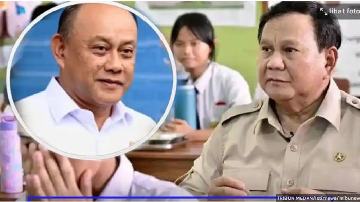 KEPALA BGN DICOPOT - Kolase foto Kepala BGN dan Presiden Prabowo Subianto.