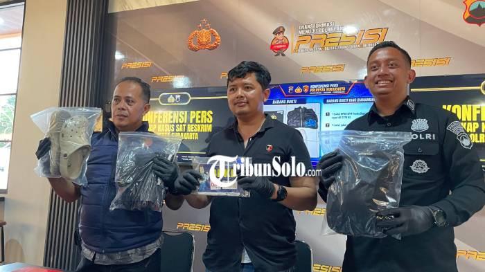 BARANG BUKTI. Polisi mengamankan barang bukti dari pemuda berdomisili Joyosuran Solo yang nekat menggasak motor tetangga. Ini gegara terlilit utang.