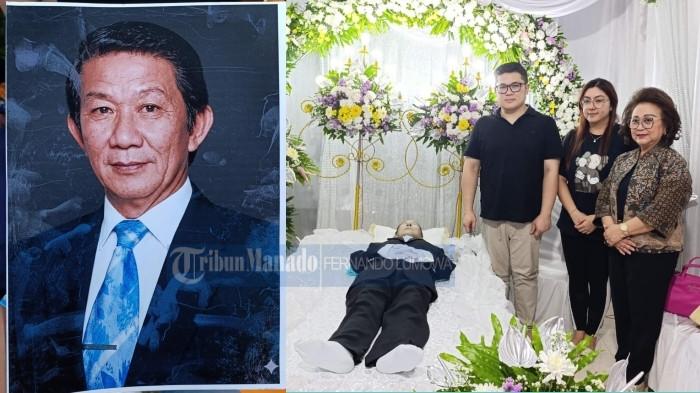 KENANGAN: Jenazah Prof Jan LL Lombok SH MSi, mantan Rektor Unima disemayamkan di rumah duka, Kleak, Malalayang, Manado, Rabu 2 Juni 2026. Terungkap keinginan terakhir sang guru.
