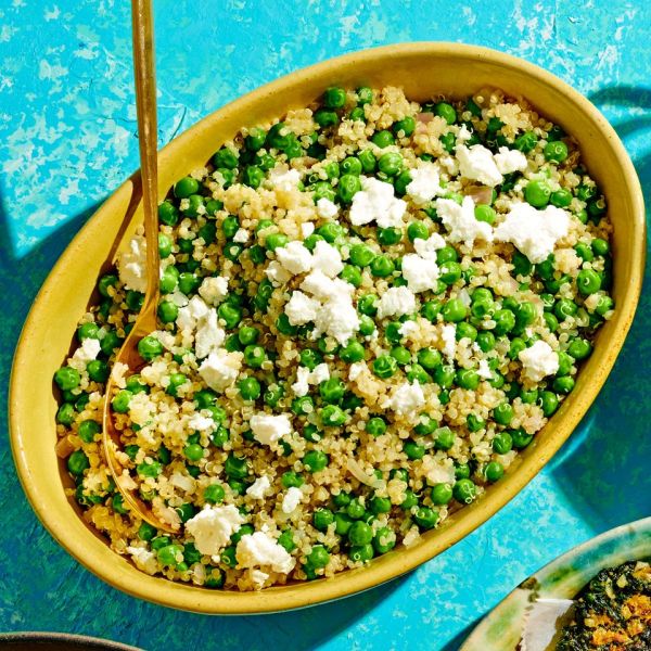 Quinoa with Peas & Lemon Credit: Ted & Chelsea Cavanaugh