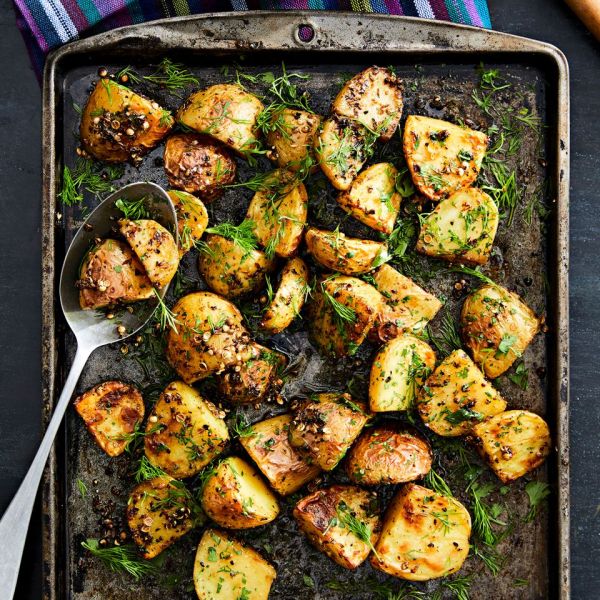 Spice-Crusted Roasted Potatoes Credit: Ryan Love