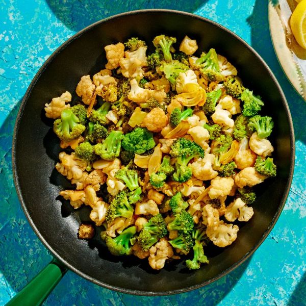 Balsamic Broccoli & Cauliflower Credit: Ted & Chelsea Cavanaugh