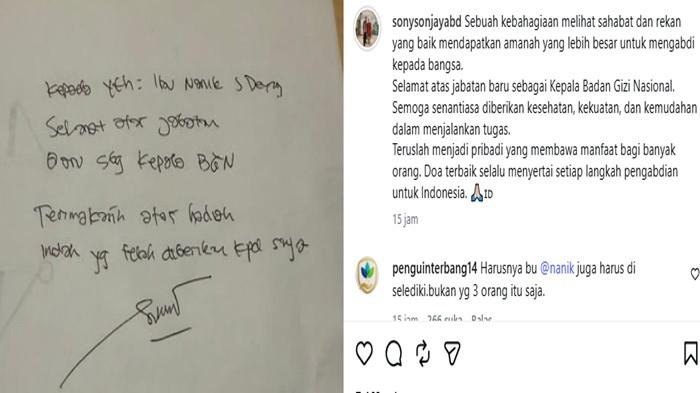 sesaat setelah statusnya berubah menjadi tersangka korupsi program Makan Bergizi