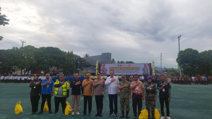 Foto bersama Gubernur Gorontalo, Kapolda Gorontalo, Kajati Gorontalo
