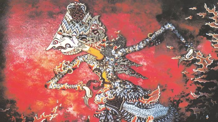 BATHARA BRAHMA- Ilustrasi satu tokoh pewayangan Bathara Brahma.