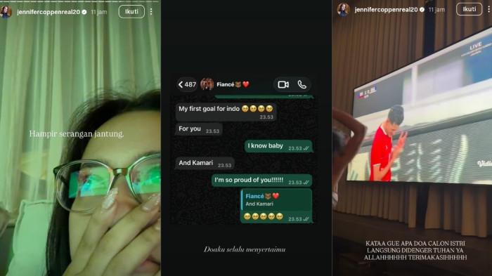 Justin Hubner secara khusus mempersembahkan gol perdana timnas untuk Jennifer