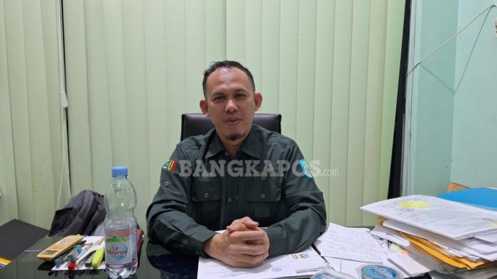 Kepala Bidang Perkebunan Dinpapertan Kabupaten Bangka, Subhan, saat ditemui diruang kerjanya, Kamis (8/1/2026)