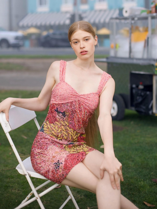 Model Vivian Wilson in a fashion photo shoot. Photo: Instagram Vivian Wilson