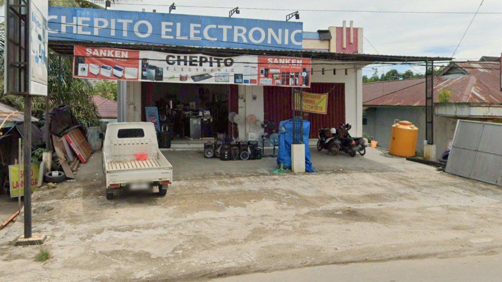 Foto Toko Chepito Electronic di Raya Jl. Jelarai Raya No.211 A B, Tanjung Selor Hilir, Tanjung Selor, Kabupaten Bulungan, Kalimantan Utara 77215, yang diambil Google Maps pada Mei 2025.