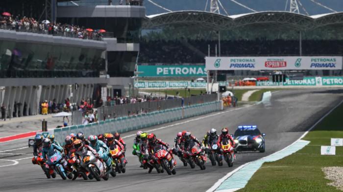 BALAPAN MOTO3 - Jajaran pembalap Moto3 melakoni agenda balapan di Sirkuit Sepang, Malaysia, dalam agenda GP Malaysia pada 26 Oktober 2025. (Foto: Laman Resmi MotoGP)