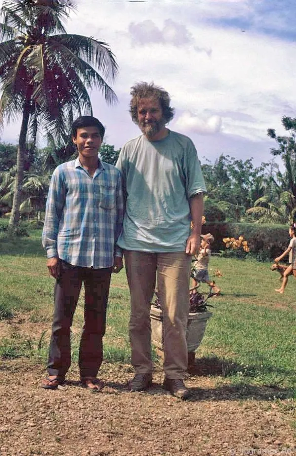 Grumpe took a photo with his guide at My Lai, who was also the only survivor of the 1968 massacre.