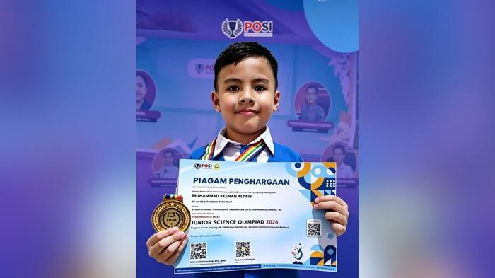 Muhammad Keenan Altair Meraih Medali Emas Kategori TK di Ajang Olympiade STEAM