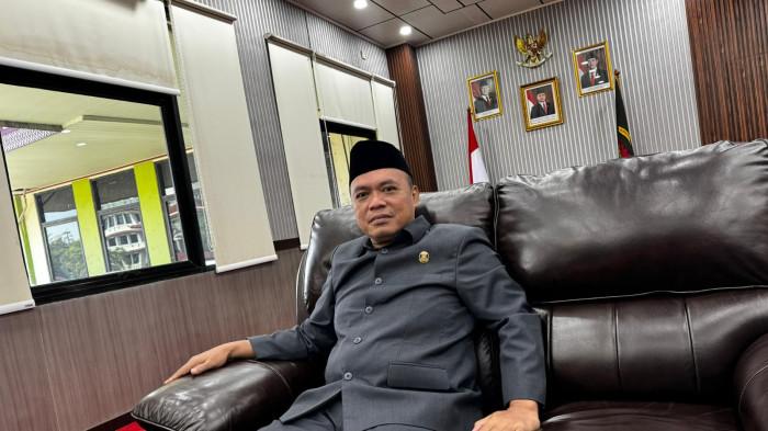 BPK - Ketua DPRD Kabupaten Tangerang Muhamad Amud saat ditemui di ruang kerjanya, Senin (8/6/2026).