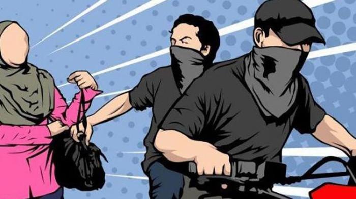 PENJAMBRETAN SINGKAWANG - Ilustrasi jambret. Ini kronologi penjambretan ibu rumah tangga yang dilakukan pria berinisial SA (25) di Kota Singkawang.