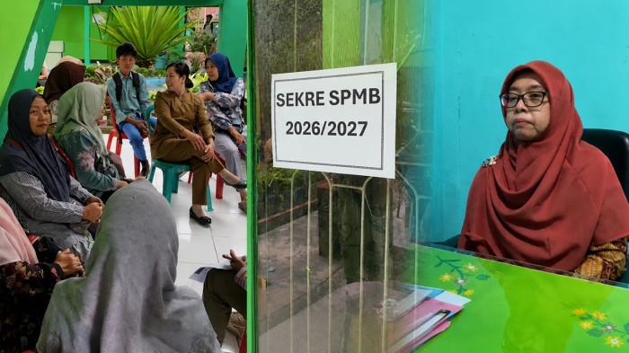 WALI MURID - Puluhan wali murid mendatangi SMAN 5 Kota Bengkulu untuk mempertanyakan transparansi skor hasil Seleksi Penerimaan Murid Baru (SPMB) jalur prestasi 2026, Selasa (9/6/2026).