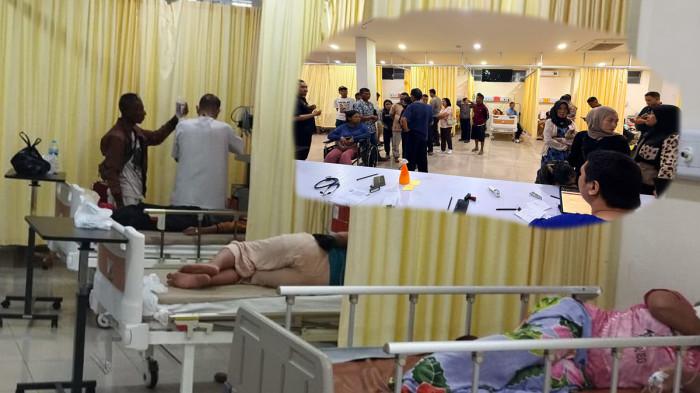 KERACUNAN MAKANAN JEMAAT - Kondisi pasien diduga keracunan makanan, di RSUD Pontianak Utara, Jalan Khatulistiwa, Kota Pontianak, Selasa 9 Juni 2026. Berikut kronologi awal mula dugaan keracunan tersebut.