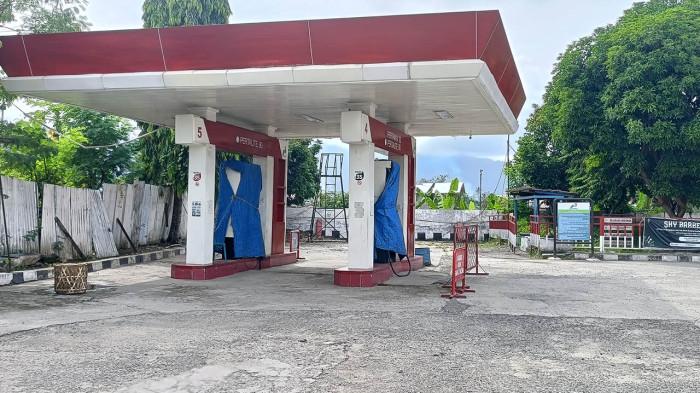 BBM KOSONG - Stok BBM Pertalite dan Pertamax 92 mengalami kekosongan di SPBU Kampung Melayu, Kabupaten Aceh Tenggara, Rabu (10/6/2026).