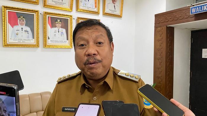 Wali Kota Pangkalpinang, Saparudin saat diwawancarai awak media, Senin (8/6/2026)