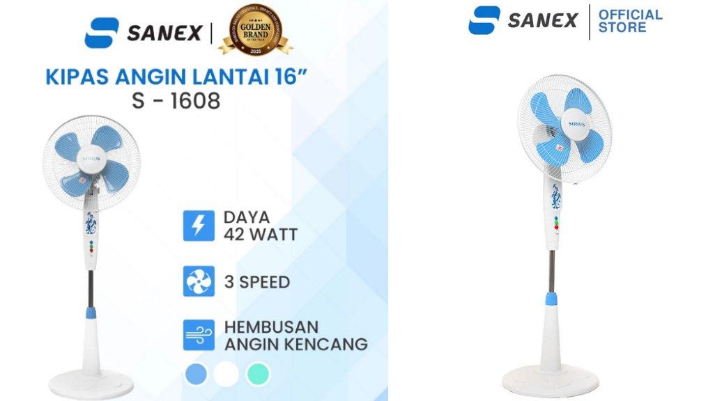 SONUS Kipas Angin Standing Berdiri 16 Inch S-1608