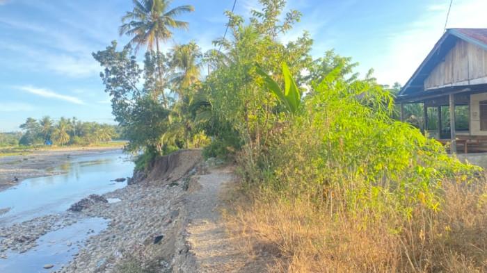 JALAN ABRASI - Kondisi Jalan Abrasi di Desa Maras, Kecamatan Seginim, Kabupaten Bengkulu Selatan yang rusak akibat abrasi, Senin (1/6/2026).