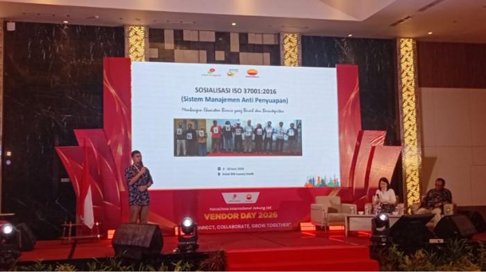 Implementasikan tata kelola bisnis yang bersih, transparan, dan profesional terus ditegaskan SKK Migas–PetroChina International Jabung Ltd melalui kegiatan Vendor Day 2026 yang mengusung tema Connect, Collaborate, Grow Together.