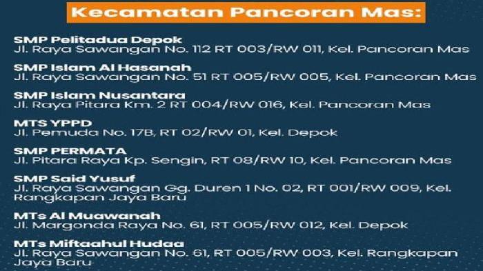 SMP Swasta Depok Panmas