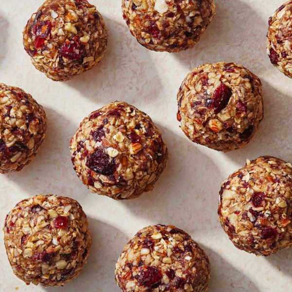a recipe photo of the Cranberry and Almond Energy Balls Credit: Ali Redmond