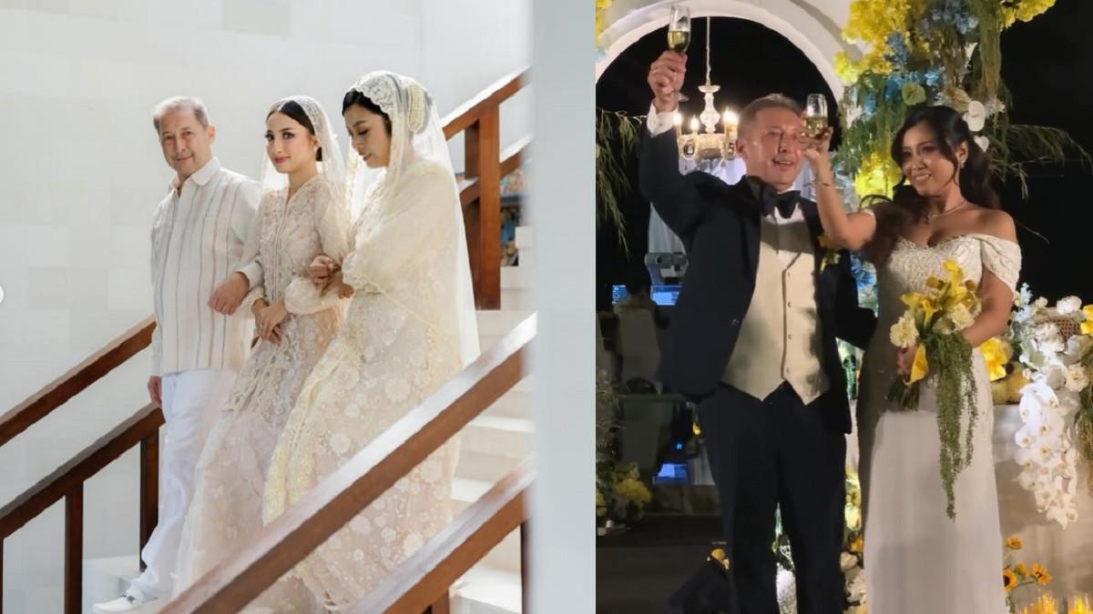 PERNIKAHAN JENNIFER COPPEN - Kolase potret pernikahan Jennifer Coppen dan pernikahan Richardo Benito
