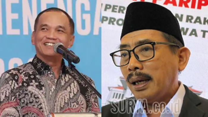 DICATUT - Ketua DPRD Jatim Musyafak Rouf dan Ketua DPRD Jateng Sumanto sama-sama dicatut dalam kasus dugaan korupsi program Makan Bergizi Gratis (MBG). 