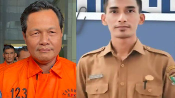 TERSANGKA -  Abi Nurwardani, Sekretaris Dinas Pendidikan dan Kebudayaan Kabupaten Muara Enim yang menjadi tersangka suap dan gratifikasi bersama Bupati Edison.