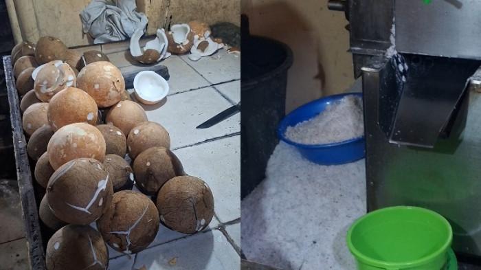 DAMPAK PERTAMAX NAIK - Pedagang kelapa yang menggunakan mesin di Pasar Ciawi, Kabupaten Bogor keluhkan kenaikan harga Pertamax, Jumat (12/6/2026)