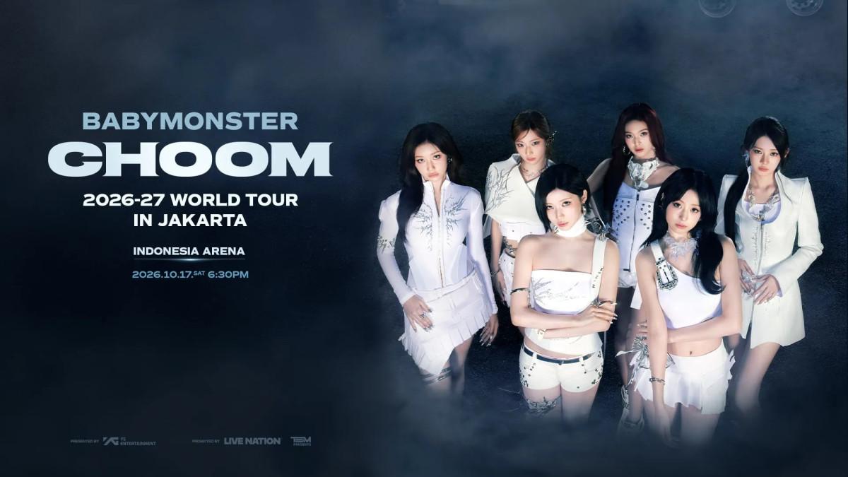 BABYMONSTER siap mengguncang Indonesia Arena pada Oktober 2026, cek harga tiket dan benefit yang ditawarkan.
