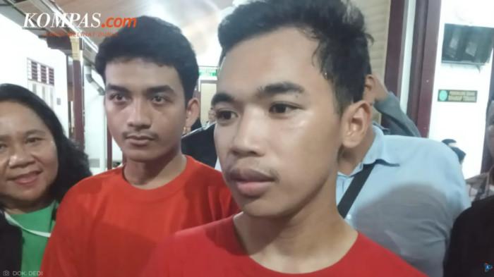 KASUS BELI PERTALITE - Aziz Apandi Silalahi (23) dan Ranning Alamer Mulsim Cibro. Kedua warga Medan ini terancam 6 tahun penjara dan denda Rp60 miliar usai membeli serta menjual kembali Pertalite.