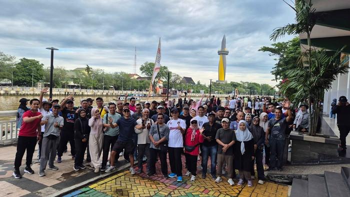 TEMU KANGEN- Temu kangen dan Jalan Sehat yang diikuti oleh pensiunan bersama seluruh pegawai aktif berlangsung meriah dan penuh canda, Sabtu (13/6/2026) pukul 07.30 Wita.