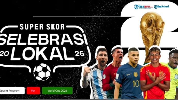 SELEBRASI LOKAL 2026 - Piala Dunia 2026 akan dimulai sebentar lagi. Menyambut turnamen akbar sepak bola dunia itu, Tribun Network menghadirkan kampanye spesial bertajuk ‘Selebrasi Lokal 2026’ yang bisa diikuti oleh seluruh masyarakat Indonesia.