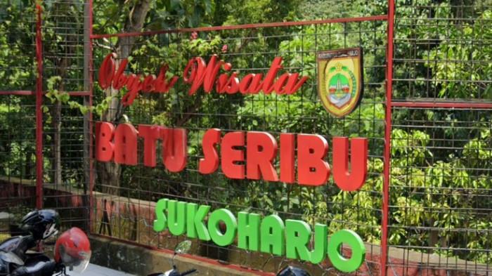 WISATA DI SUKOHARJO - Objek Wisata Batu Seribu berlokasi di Bulu, Pacinan, Gentan, Sukoharjo, Kabupaten Sukoharjo, Jawa Tengah.