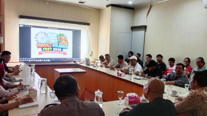 RAPAT -- Rapat persiapan Toboali Holiday Fest 2026 di Kantor Bupati Bangka Selatan, Sabtu (13/6/2026). Rapat tersebut guna memantapkan persiapan event yang akan digelar pada Juli 2026 mendatang.