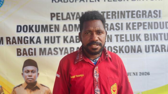 Ketua Ikatan Pemuda, Pelajar dan Mahasiswa Distrik Moskona Utara Jauh, Daniel Fatemiyo