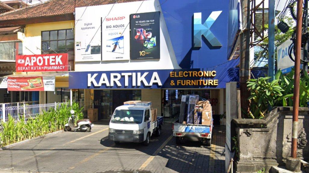 Foto Kartika Electronic Store di Jl. Raya Kuta No.43, Kuta, Kecamatan Kuta, Kabupaten Badung, Bali 80361, yang diambil Google Maps pada Juni 2025.