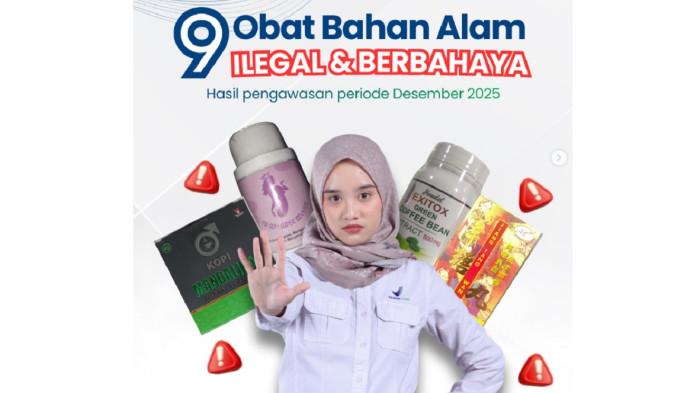 OBAT ILEGAL - BPOM Temukan 9 Obat Ilegal Klaim Pelangsing dan Stamina Pria, Ini Daftarnya