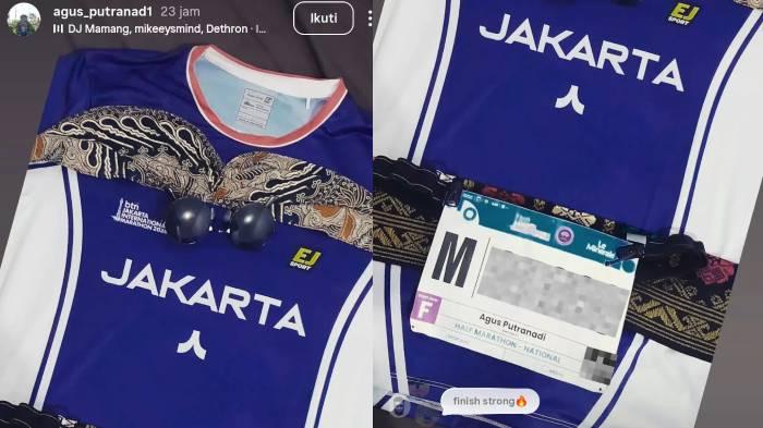 Postingan terakhir pelari yang pingsan hingga meninggal dunia di acara BTN Jakarta International marathon (Jakim) 2026