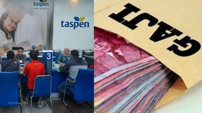 CAIR - (kiri) Suasana kantor PT Taspen. Taspen telah mengumumkan bahwa gaji ke-13 PNS, PPPK dan pensiunan telah cair.
