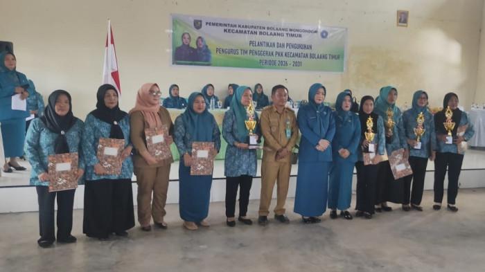 Suasana pelantikan TP PKK Kecamatan Bolaang Timur