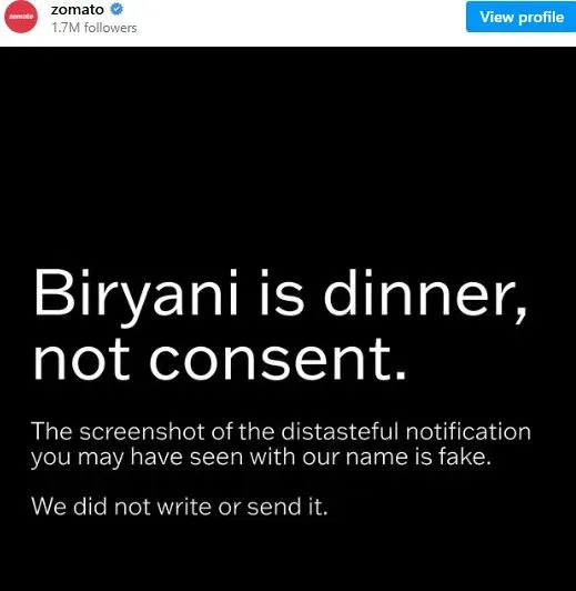 Aplikasi Makanan Ini Digeruduk Gegara Notifikasi Biryani Viral